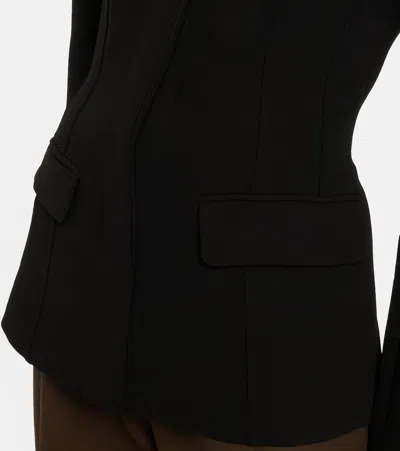 Totême Cinched Collared Jacket In Black