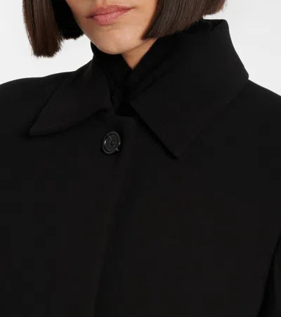 Totême Cinched Collared Jacket In Black