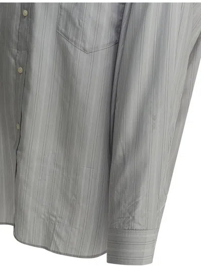 Acne Studios Soffia Stripe Shirt In Gray