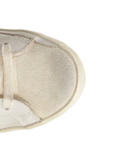 Golden Goose Super Star Leather Upper Horsy Leo Printed Collar Suede Star Sneakers White In Neutral