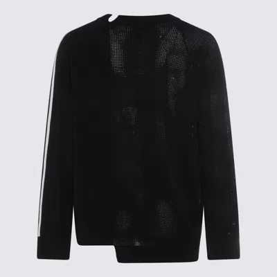 Y-3 Sweaters Black/chalk White In Black