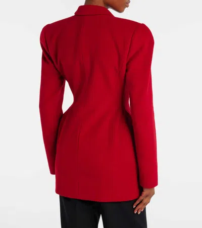 Magda Butrym Wool Blazer In Red