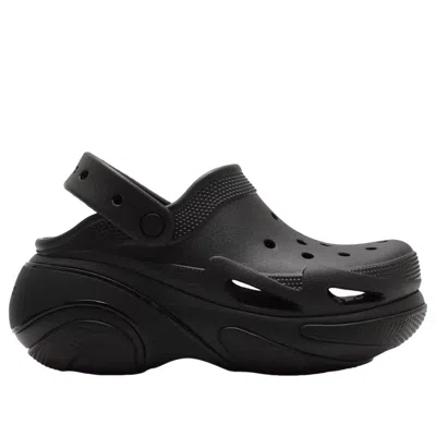 Crocs Black Bubble Crush Clogs In Black