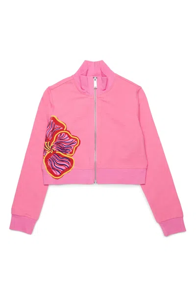 Dsquared2 Zip-up Sweatshirt In Pink