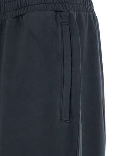 44 Label Group Men Black Pants With Elastic Waist And Drawstring Hem In Tech Fabric Man In Blue