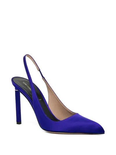 Tom Ford 110mm T-hardware Pumps In Blue