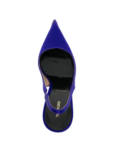 Tom Ford 110mm T-hardware Pumps In Blue