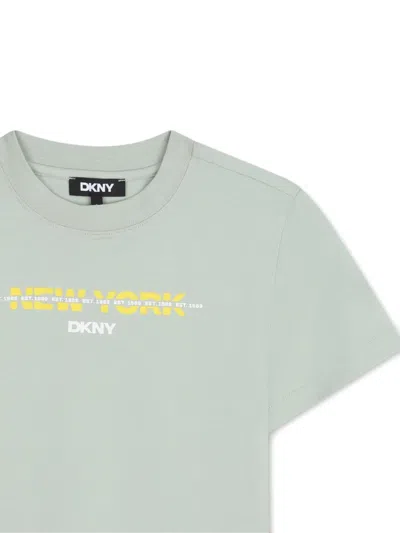 Dkny Text-print T-shirt In Green