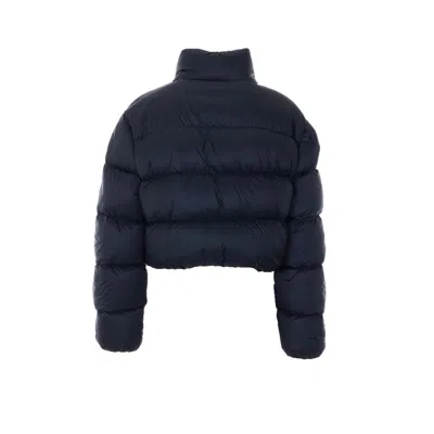 Amiri Down Jacket With High Neck And Pockets In Blue