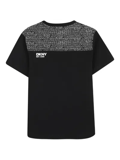 Dkny Logo T-shirt In Black
