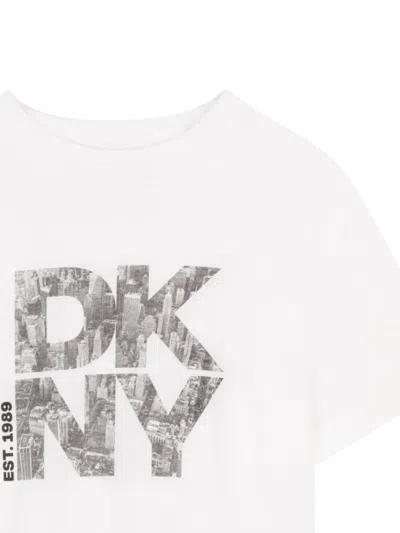Dkny Logo-print T-shirt In White
