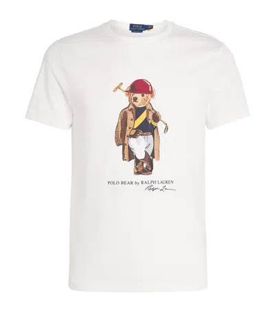 Polo Ralph Lauren Cotton Polo Bear T-shirt In White