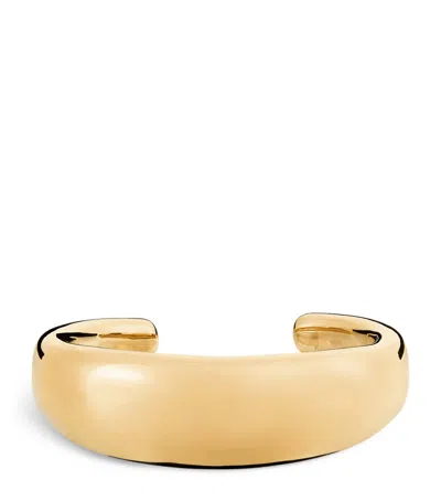 Lie Studio Gold-plated Emma Cuff Bangle In Gold