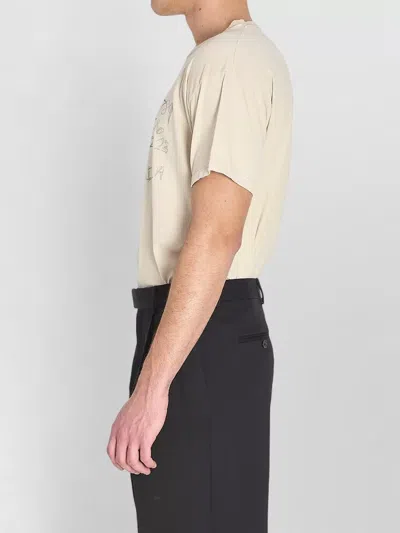 Maison Margiela Crew-neck T-shirt With Logo T-shirts White In Neutral