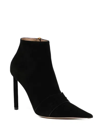 Tom Ford 100mm Pointed Toe Boots In Black