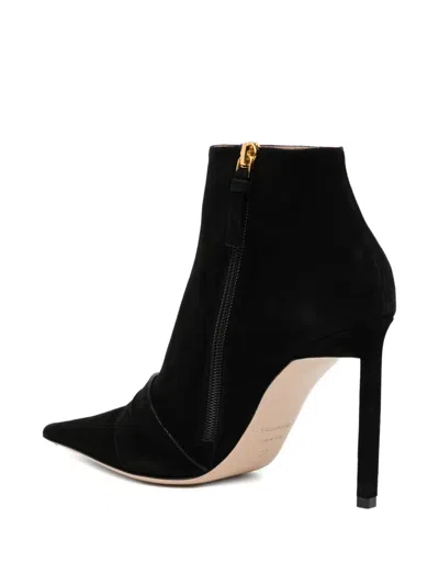 Tom Ford 100mm Pointed Toe Boots In Black