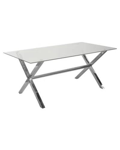 Pangea Home Beverly Dining Table In White