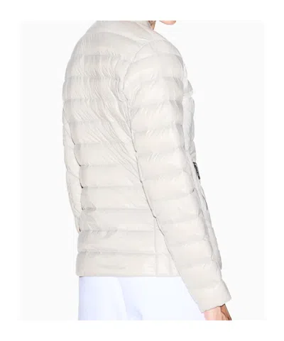Armani Exchange Packable Quilted Down Jacket In White