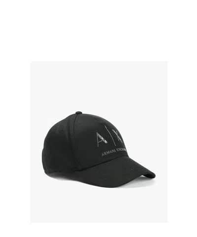 Armani Exchange Logo Hat In Black
