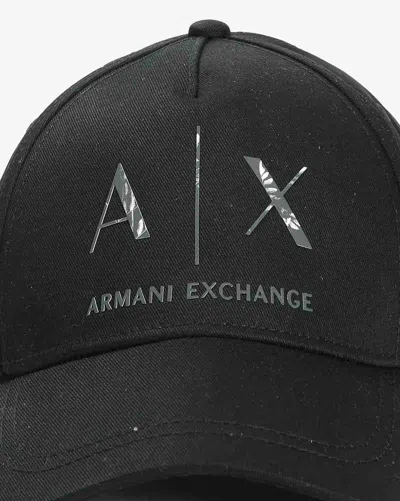Armani Exchange Logo Hat In Black