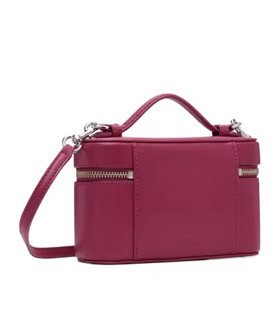 Marc Jacobs The Vanity Bag Pink Crossbody Bag With Removable Shoulder Strap And Logo Lettering On The Front In L In Purple