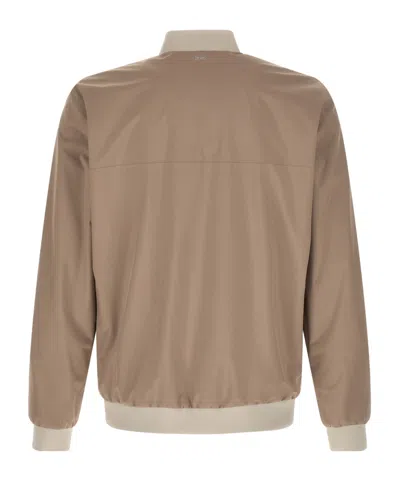 Herno Functional Bomber Jacket In Neutral