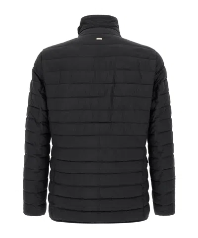 Herno Quilted Down Jacket Casual Jackets And Parka Blue In Black