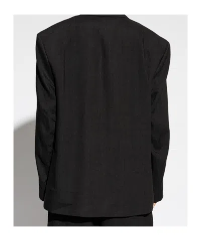 Studio Nicholson Double-breasted Blazer In Black