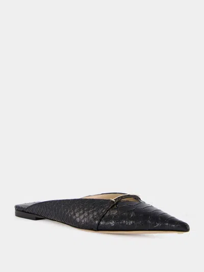 Tom Ford Julianne Patent Python-printed Mules In Multi