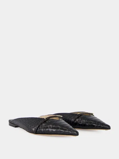 Tom Ford Julianne Patent Python-printed Mules In Multi