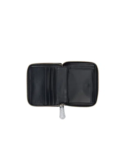 Marc Jacobs Logo Wallet In Silver