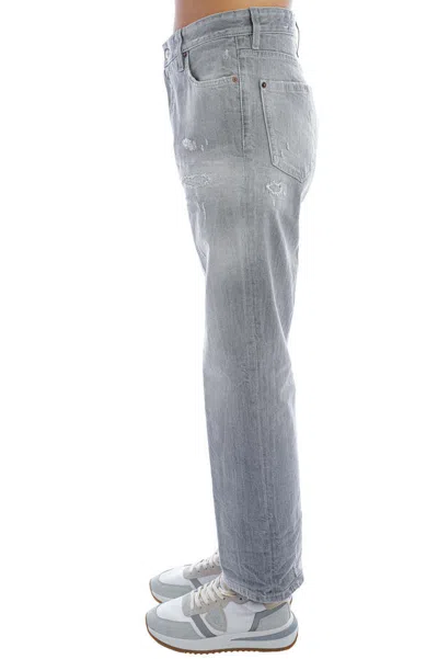 Dsquared2 Boston Belt Loop Jeans In Gray