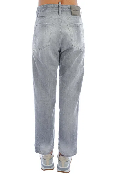 Dsquared2 Boston Belt Loop Jeans In Gray