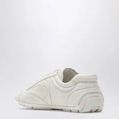 Prada Mens Neutral Montecarlo Re-edition 2005 Antiqued Leather Low-top Trainers Eur 42.5 / 8.5 Uk