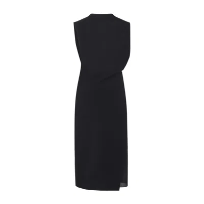 Jacquemus The Drap Midi Dress Women In Black
