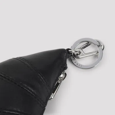 Lemaire Mini Croissant Keyring In Brown