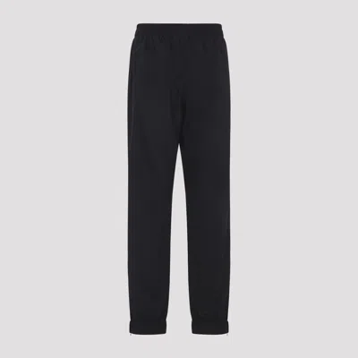Balenciaga Track Pants With Embroidered-logo In Black