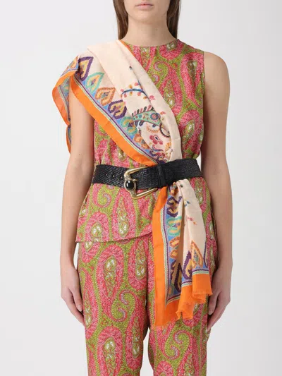 Etro Patterned Silk Scarf In Multi