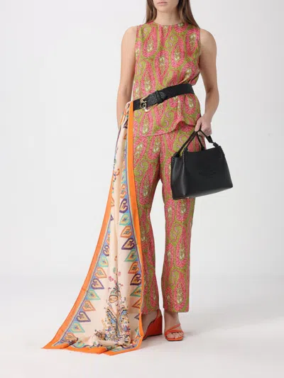 Etro Patterned Silk Scarf In Multi