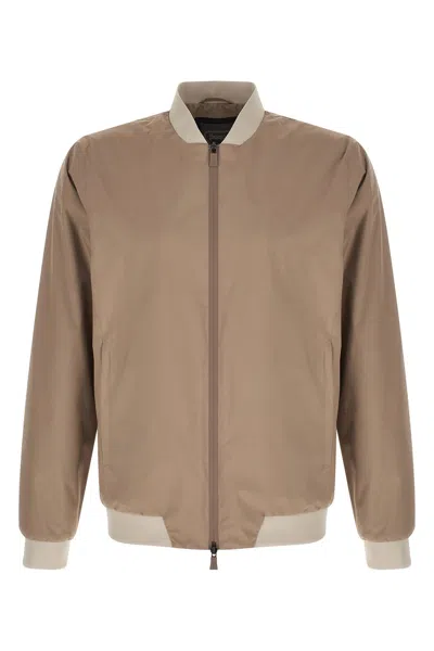 Herno Functional Bomber Jacket In Sand