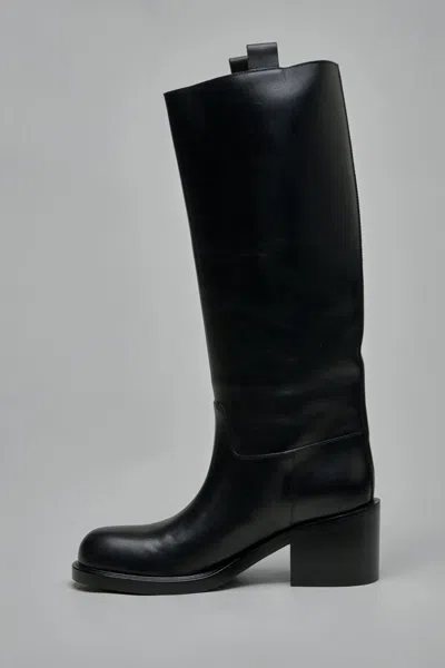 A.f. Vandevorst Leather Iconic Boot In Black