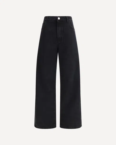 Rohe High-rise Wide-leg Jeans In Black