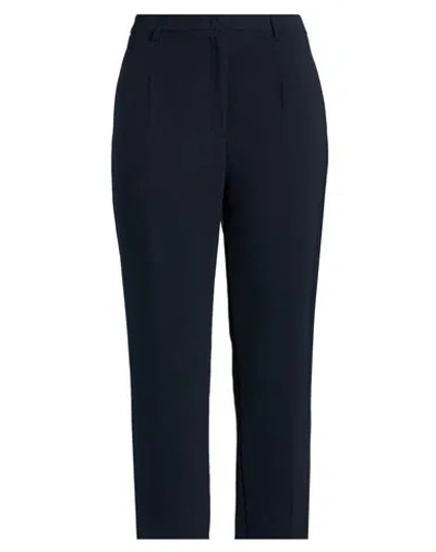 Nina 14.7 Woman Pants Midnight Blue Size 12 Polyester, Viscose, Elastane In Blue