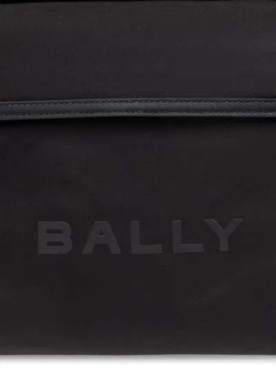Bally Treck Logo Backpack In Black