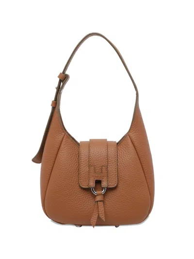 Hogan Hoket Adjustable-handle Shoulder Bag In Brown
