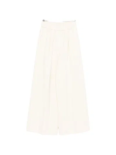 Forte Forte Elasticated Trousers In White