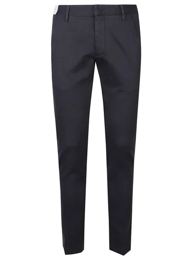 Entre Amis Cotton Trousers In Blue