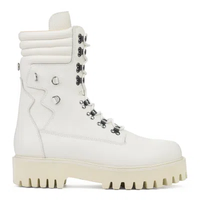 Who Decides War Quilted Field Boots In White