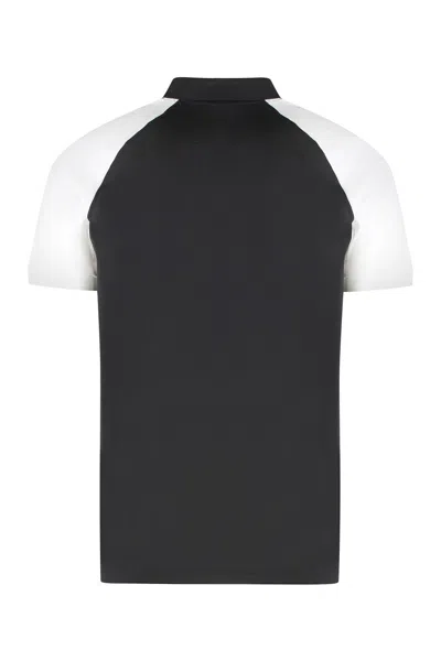 Hugo Boss Boss Technical Fabric Polo Shirt In Black