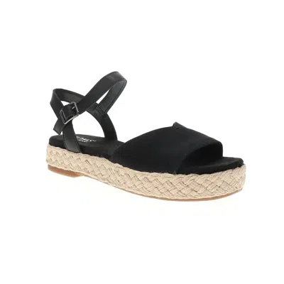 Toms Abby Espadrille Platform Sandal In Black
